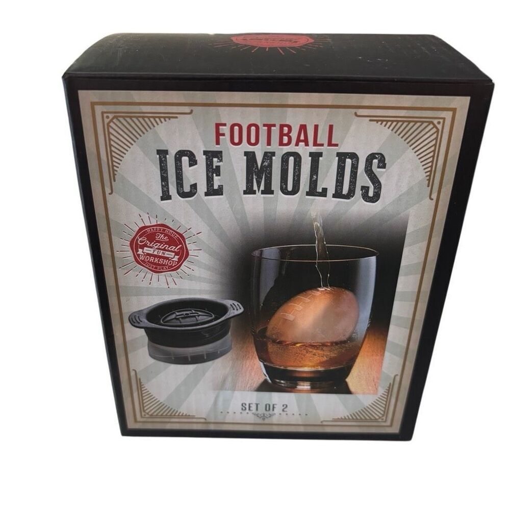 Football Ice Molds Set Of Two *New*